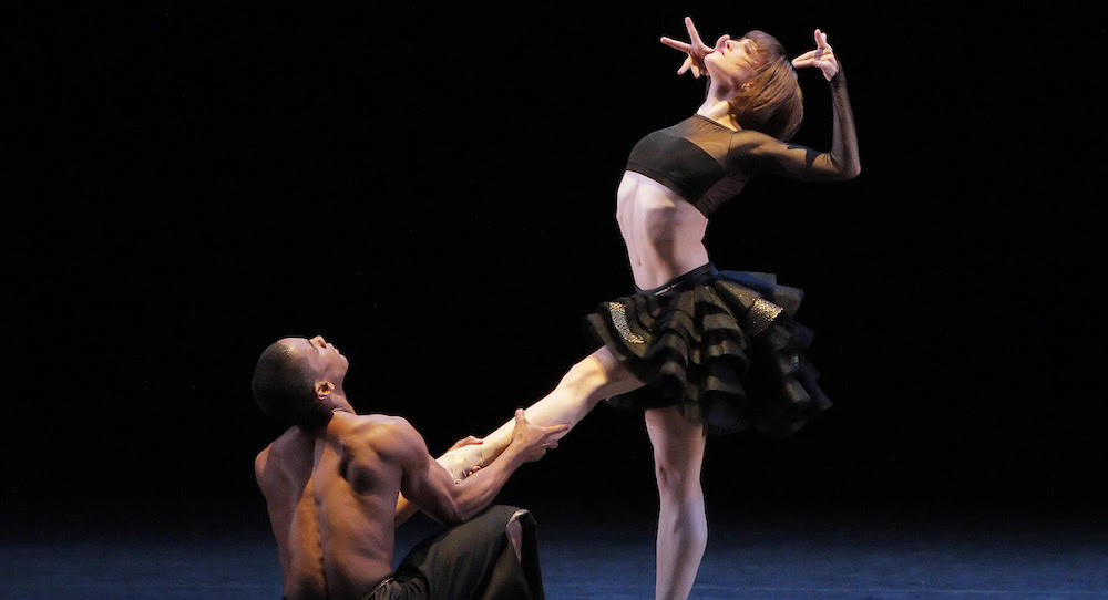 Ashley Bouder and Craig Hall in Mauro Bigonzetti's 'Luce Nascosta'. Photo by Paul Kolnik.