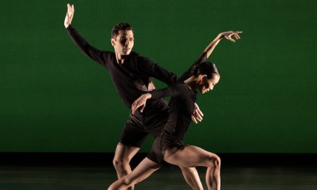 American Repertory Ballet's Aldeir Monteiro and Ryoko Tanaka in Caili Quan's 'Circardia'. Photo by Rosalie O'Connor.