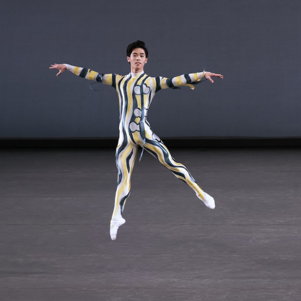 KJ Takahashi in Justin Peck's 'Pulcinella Variations'. Photo by Erin Baiano.