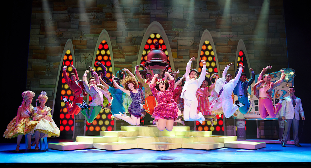 Niki Metcalf as Tracy Turnblad and Company in 'Hairspray'. Photo by Jeremy Daniel.