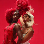 Alvin Ailey American Dance Theater's Caroline T. Dartey and Constance Stamatiou in Alvin Ailey's The Mooche. Photo by Dario Calmese.