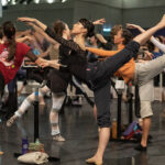 The Royal Ballet's Sumina Sasaki in class during World Ballet Day 2022. Photo by Andrej Uspenski.