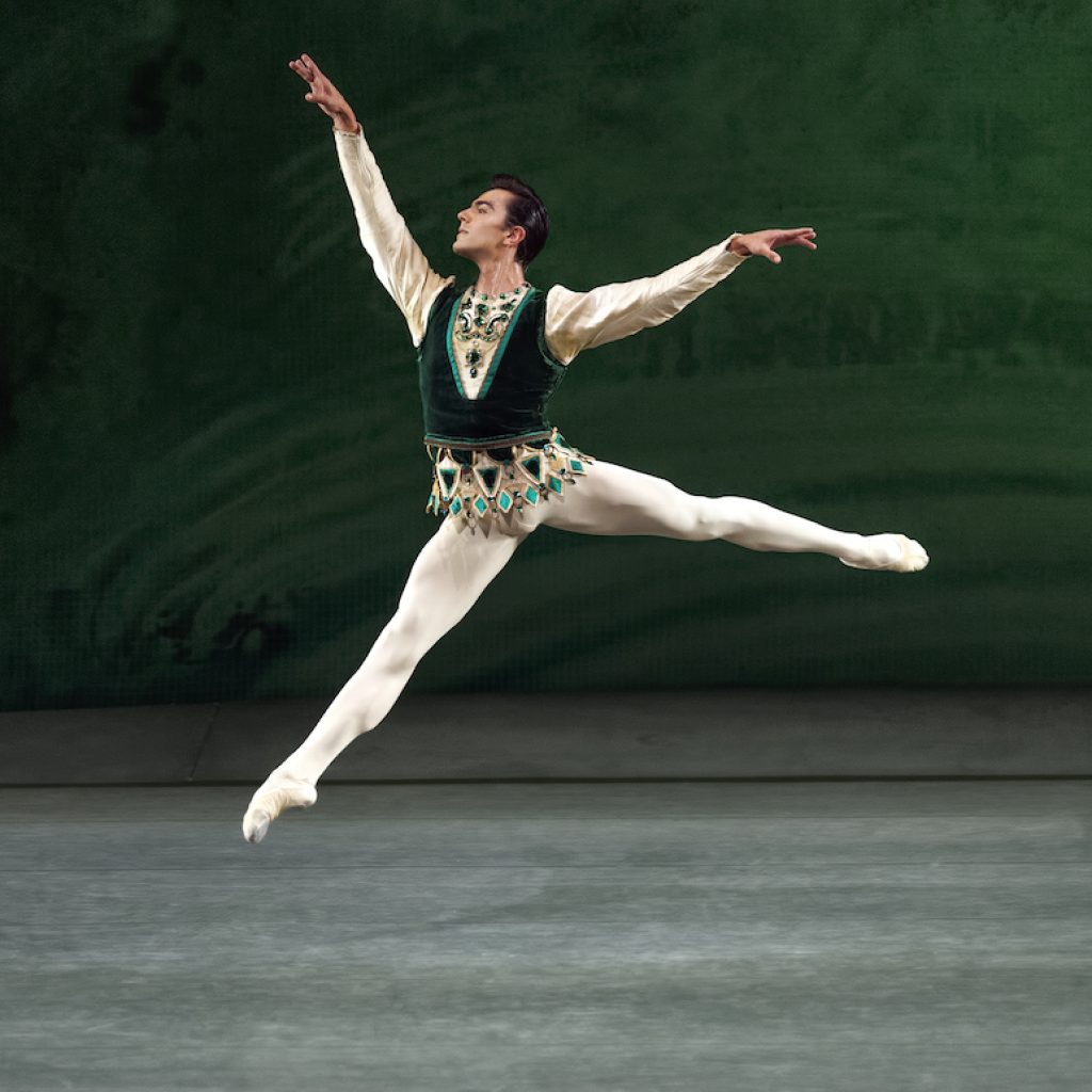 New York City Ballet's Davide Riccardo in George Balanchine's Emeralds from 'Jewels'. Photo by Erin Baiano.