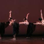 Paul Taylor Dance Company's Shawn Lesniak, Devon Louis, Jake Vincent and Austin Kelly in Lauren Lovette's 'Echo'. Photo by Whitney Browne.