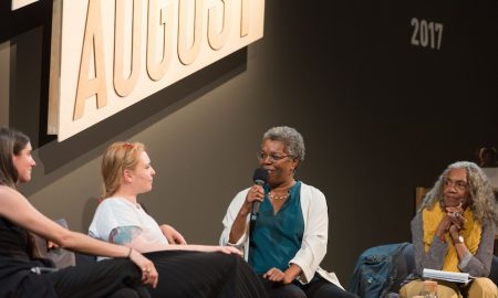 Panel at Tanz im August 2019. Photo by Camille Blake.