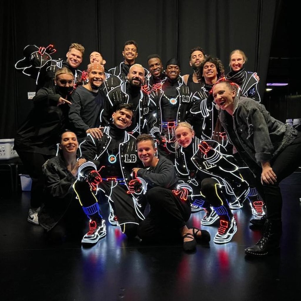 Christos Tsiantoulas with 'America's Got Talent' Live Vegas show cast for Light Balance Group.