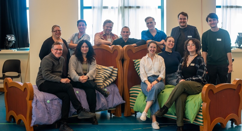 Daniel Pelzig with the cast and creative team of Children's Theatre Company. Photo courtesy of CTC.