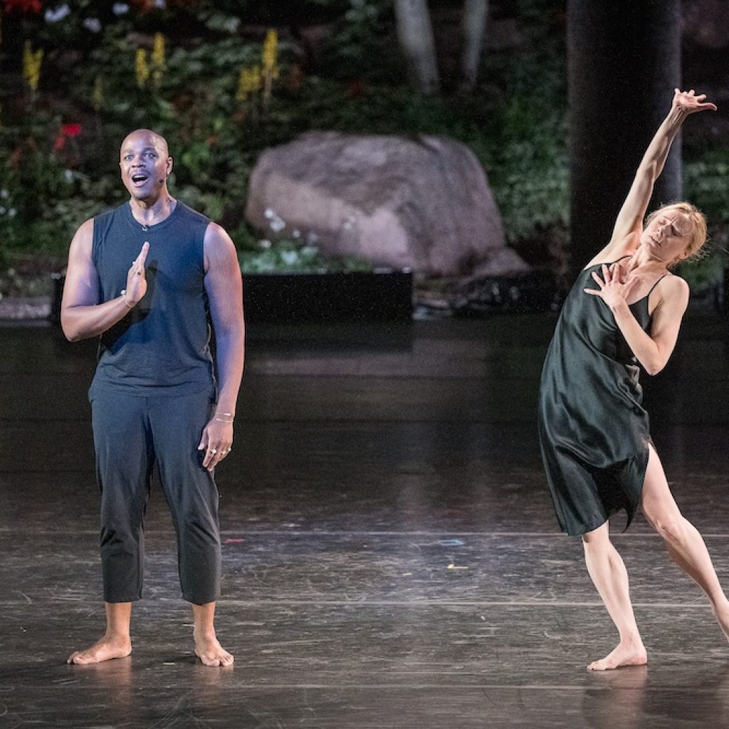 Davóne Tines and Sara Mearns in 'MASS' at the Vail Dance Festival. Photo by Christopher Duggan.