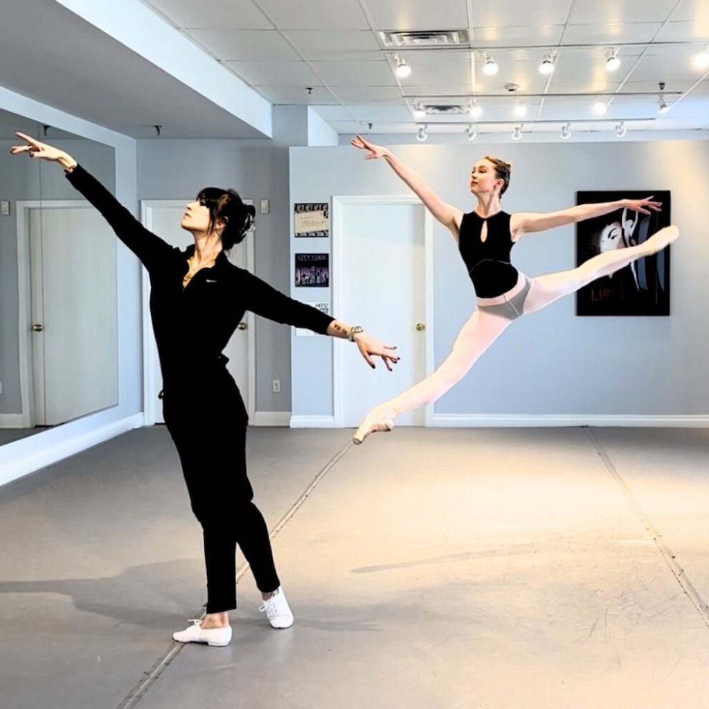 Jessica Saund with Annalee Melton, who is joining Stuttgart Ballet in fall of 2024. Photo courtesy of Saund.