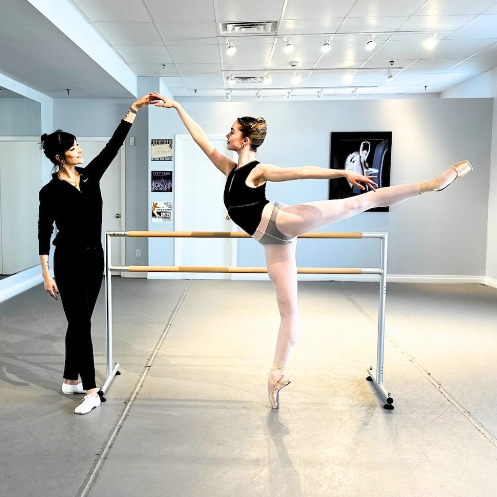 Jessica Saund with Annalee Melton, who is joining Stuttgart Ballet in fall of 2024. Photo courtesy of Saund.