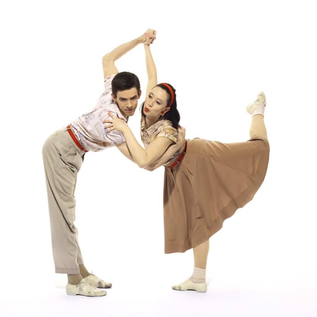 Nick Ceynowa and Christina Lynch Markham in Paul Taylor's 'Company B'. Photo by Tom Carvaglia.