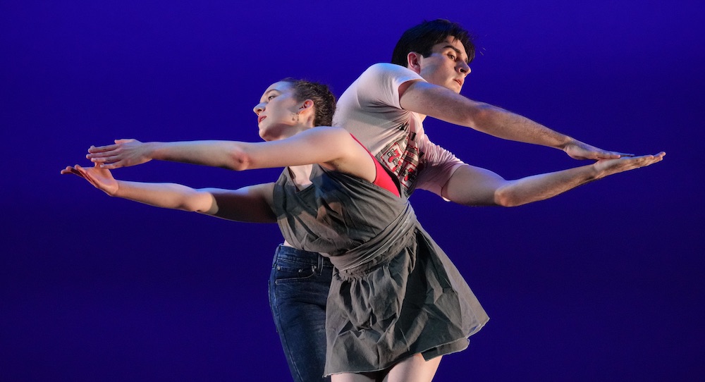 Gabriella Domini and Noah McAuslin in Tom Gold's 'Counterpoint'. Photo by Steven Pisano.