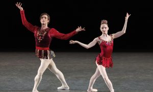 Emma Von Enck with Joseph Gordon in George Balanchine's 'Rubies'. Photo by Erin Baiano.