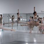 Ballet 5:8 in company class. Photo courtesy of Julianna Slager.