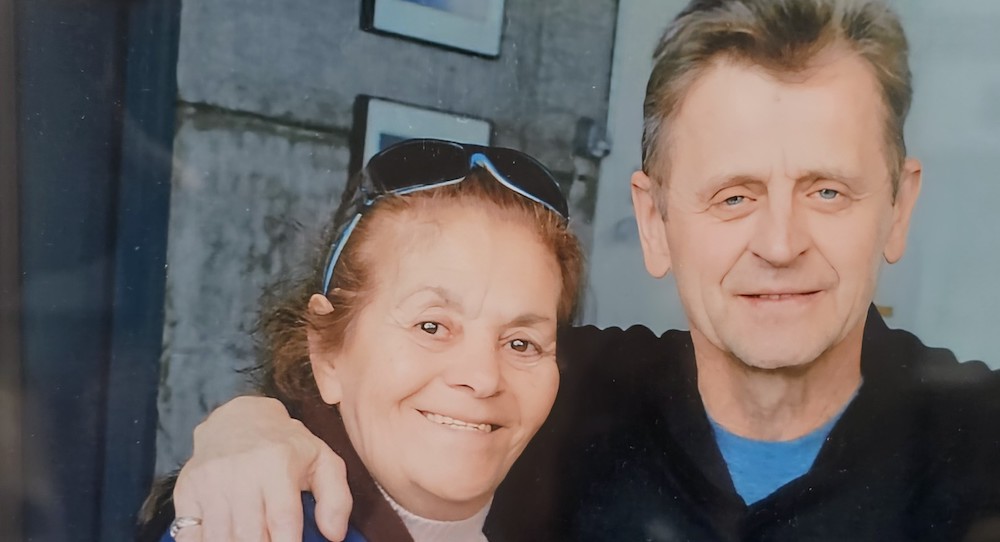 Valia Seiskaya with Mikhail Baryshnikov. Photo courtesy of Seiskaya.