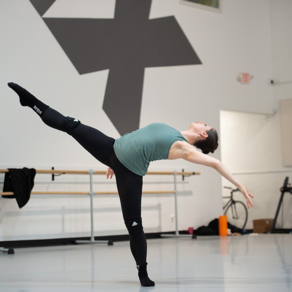 BalletX's Savannah Green in rehearsal. Photo by Arian Molina Soca.