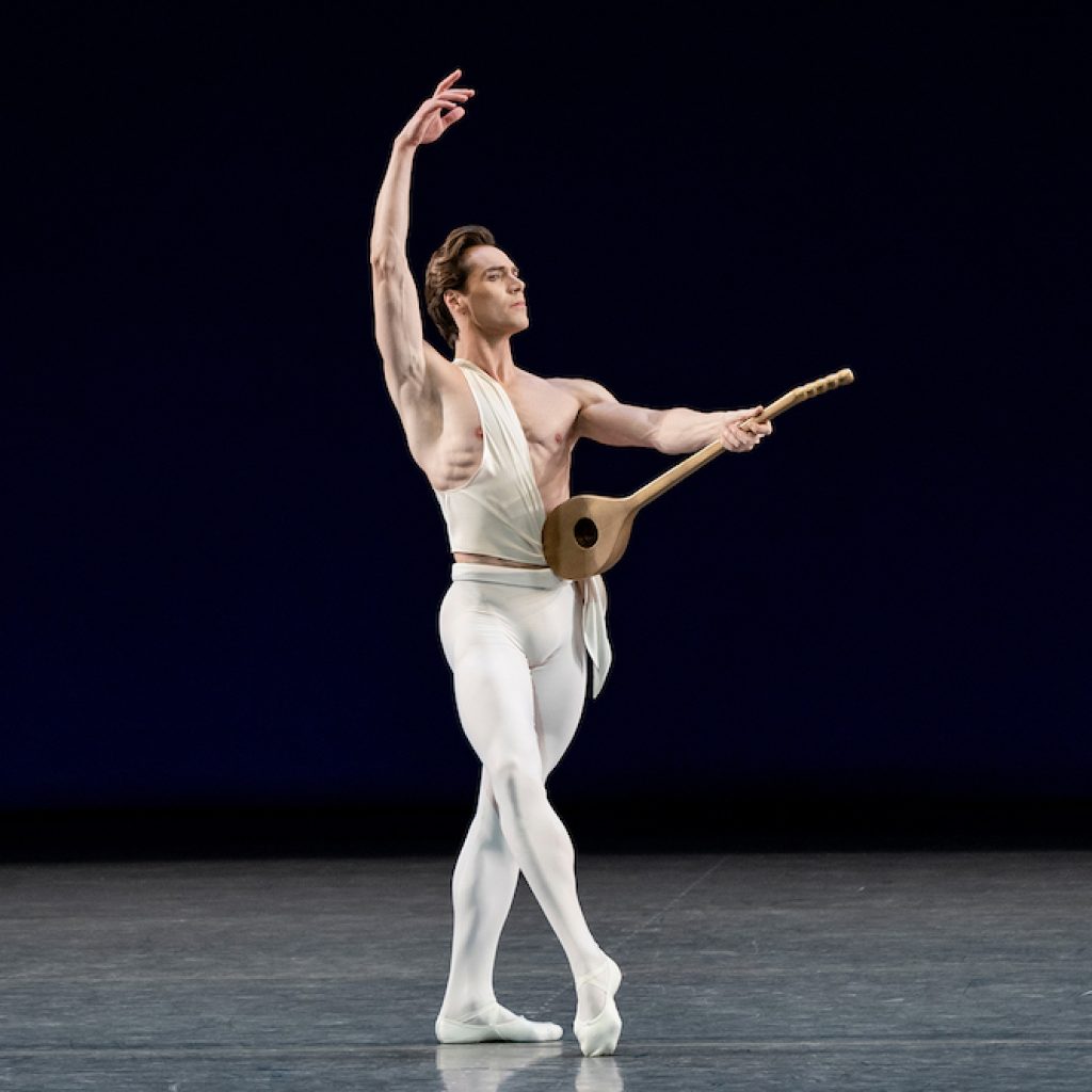 Gonzalo Garcia in George Balanchine's 'Apollo' at New York City Ballet. Photo by Paul Kolnik.