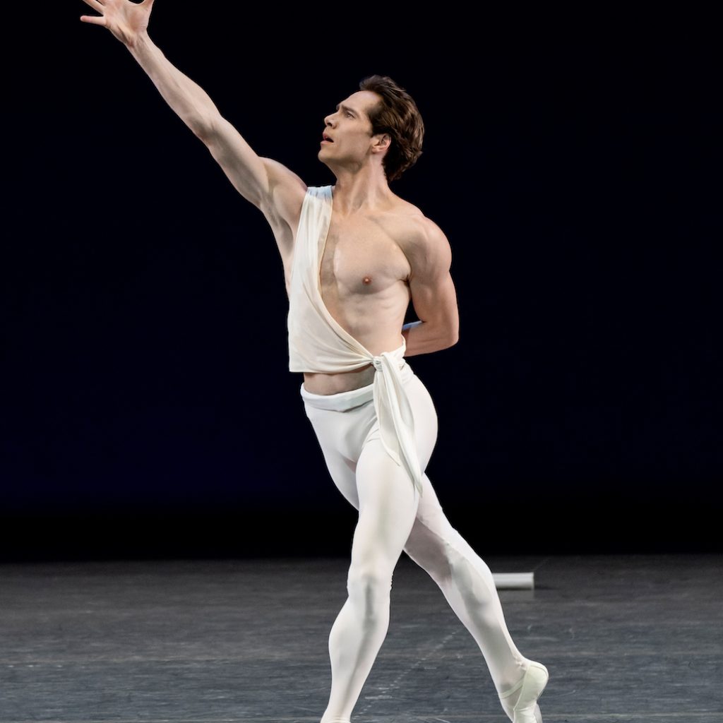 Gonzalo Garcia in George Balanchine's 'Apollo' at New York City Ballet. Photo by Paul Kolnik.