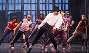 Jordan Markus as 'MJ' and the cast of the MJ First National Tour. Photo by Matthew Murphy.