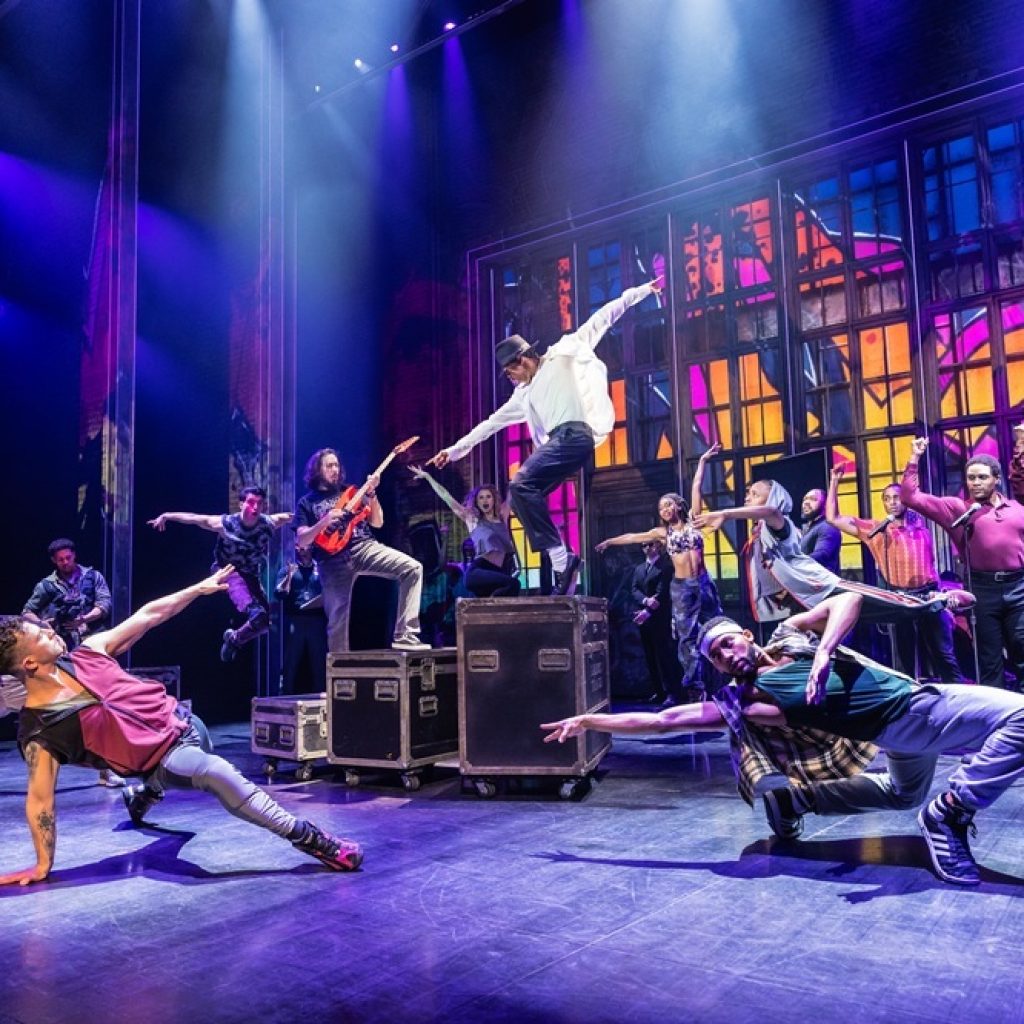 Jordan Markus as MJ and the cast of the 'MJ The Musical' First National Tour. Photo by Matthew Murphy.
