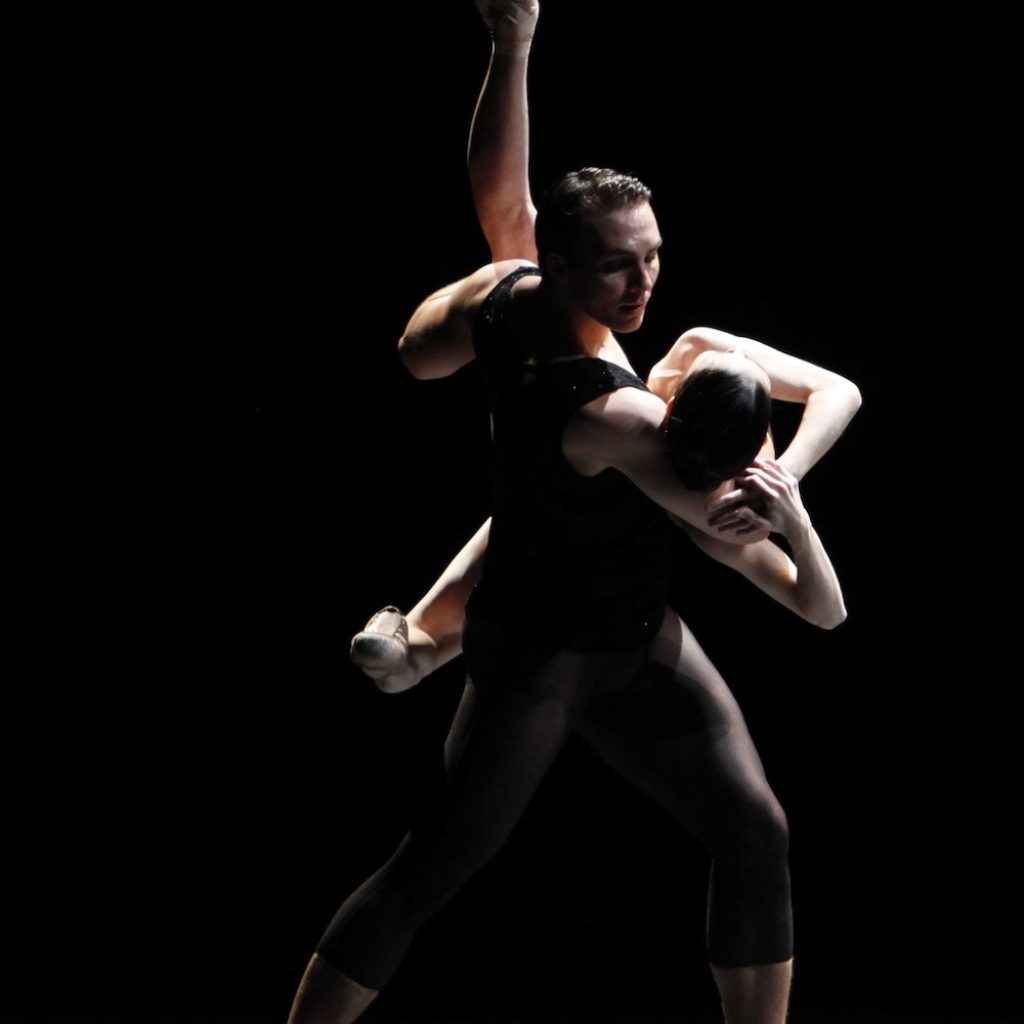Tama Barry and Tomomi Sato in William Forsythe's 'WorkWithinWork' at Scottish Ballet. Photo by Andy Ross.