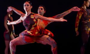 Itzkan Barbosa and Jonathan Montepara in Noelle Kayser’s 'Scales on the Wings of a Butterfly'. Photo by Scott Serio for BalletX.