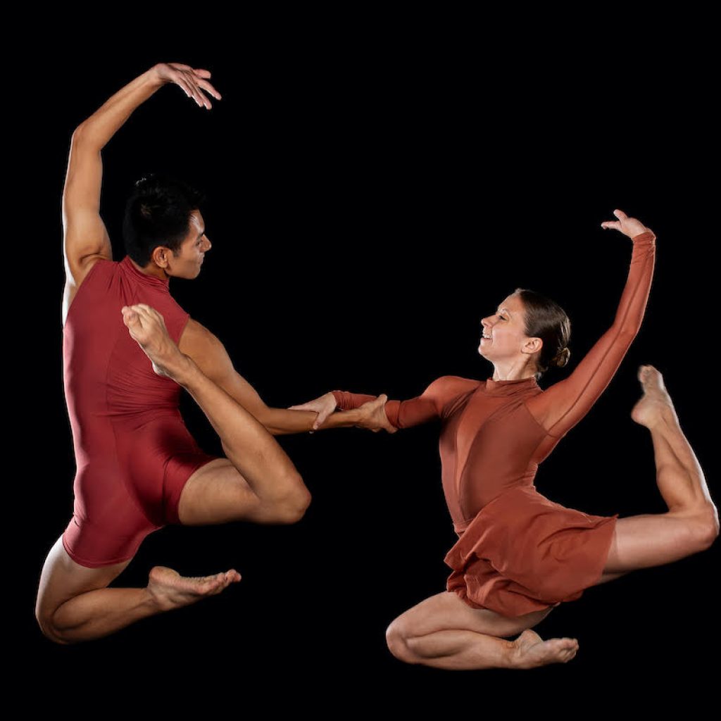 Kristen Hedberg and Mitchell Takeda of Jon Lehrer Dance Company. Photo by Kiesha Stephens.