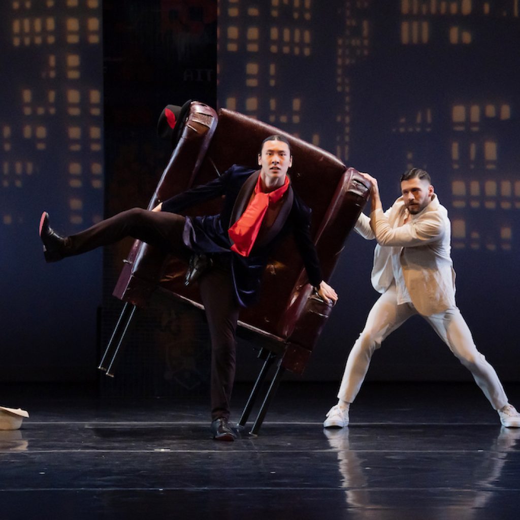 Limón Dance Company's Johnson Guo and Joey Columbus in José Limón's 'The Emperor Jones." Photo by Hisae Aihara.