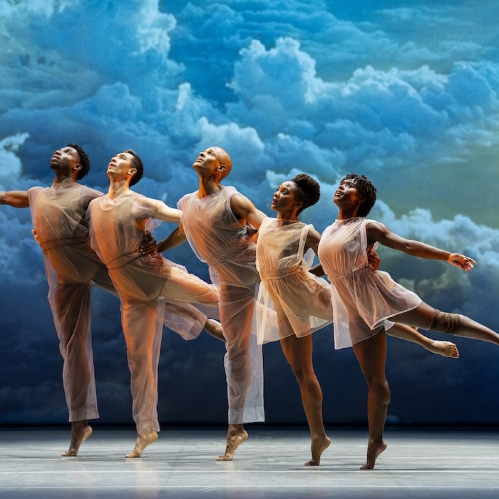 Alvin Ailey American Dance Theater in Lar Lubovitch's 'Many Angels'. Photo by Paul Kolnik.
