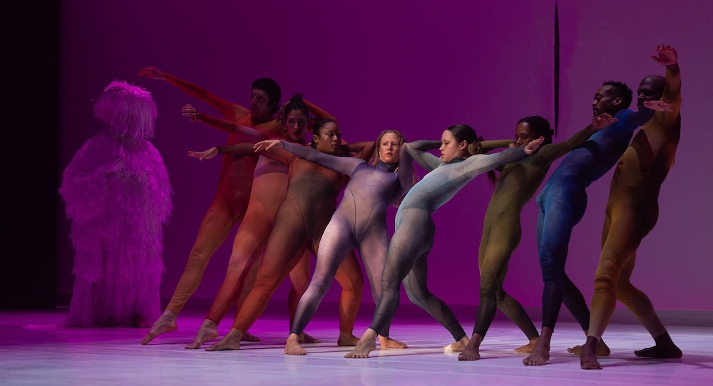 GALLIM's Billy Barry, Marc Anthony Gutierrez, Antonia Luz, Jasmine Alisca, Vivian Pakkanen, Victoria Chassé Dominguez, India Hobbs, Donterreo Culp and Donovan Reed in 'MOTHER.' Photo by Dan Chen.