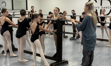 Laura Kaufman teaching young dancers. Photo courtesy of Kaufman.