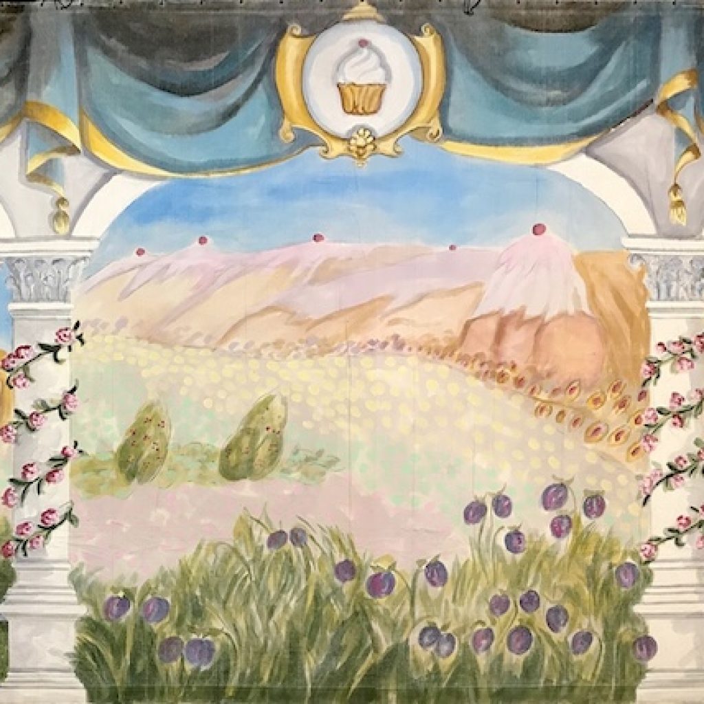 Palace of the Sweets backdrop. Photo courtesy of Charles H. Stewart.