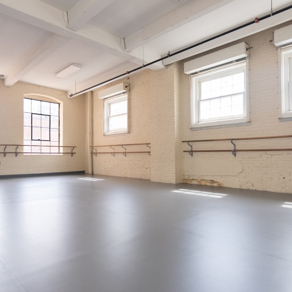 Stagestep floor installation at Philadelphia Dance Academy. Photo courtesy of Stagestep.