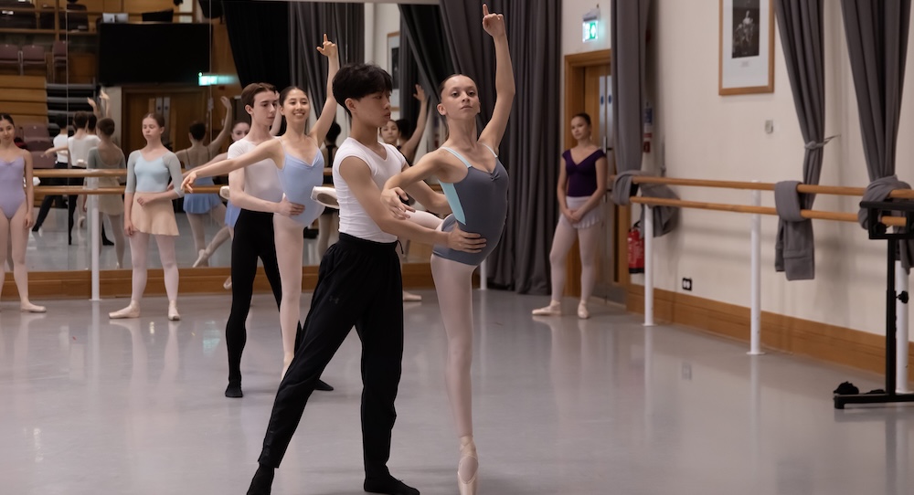 Students at The Royal Ballet School. Photo by Rachel Cherry.
