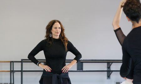 Samantha Dunster with ARB dancers. Photo by Megan Teat Photography.