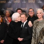 Shirley MacLaine plants a kiss on fellow honoree, friend and 'The Turning Point' co-star Mikhail Baryshnikov at the inaugural Dance Hall of Fame ceremony. Photo courtesy of Getty Images.