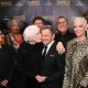 Shirley MacLaine plants a kiss on fellow honoree, friend and 'The Turning Point' co-star Mikhail Baryshnikov at the inaugural Dance Hall of Fame ceremony. Photo courtesy of Getty Images.