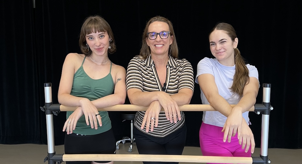 Andrea Zujko and dancers at NYU. Photo courtesy of Zujko.