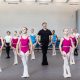 Eric Otto with students of the Toledo Ballet. Photo by Jennifer Zmuda.