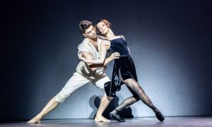 Roseanna Leney as Mary and Evan Loudon as Darnley in Scottish Ballet's 'Mary, Queen of Scots.' Photo by Andy Ross.