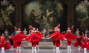 Pacific Northwest Ballet company dancers in Kent Stowell’s 'Cinderella.' PNB brought back its production of the classic fairy tale for 10 performances at Seattle Center’s McCaw Hall, January 30 – February 8, 2026. Photo by Angela Sterling.