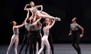 Indiana Woodward, Taylor Stanley and Company in Justin Peck's 'Everywhere We Go.' Photo by Erin Baiano.