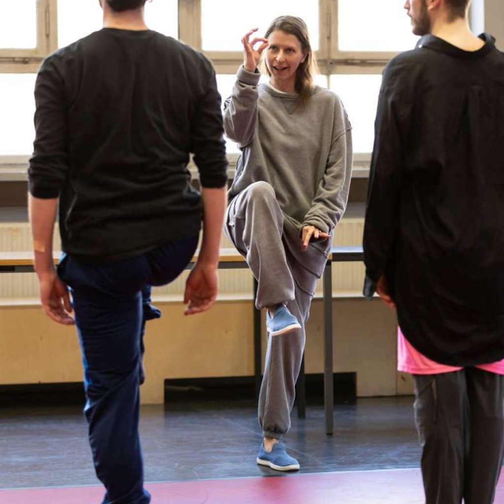 Aszure Barton with Andrew Cummings and Mark Sampson of Gauthier Dance. Photo by Jeanette Bak.
