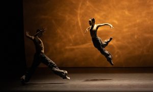Boston Ballet's Ji Young Chae and Daniel Rubin in Crystal Pite's 'The Seasons' Canon.' Photo by Rosalie O'Connor.