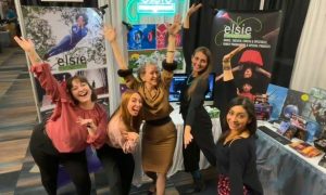 The Elsie Management Team at APAP 2026's Elsie Booth. Photo courtesy of Elsie Management.
