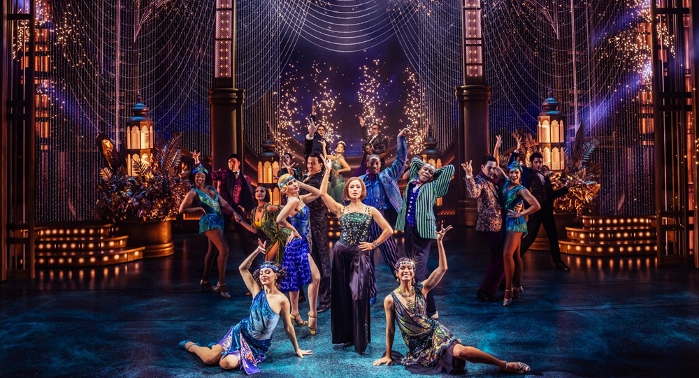 Samantha Pauly (center) and cast in the Broadway production of 'The Great Gatsby.' Photo by Matthew Murphy and Evan Zimmerman.