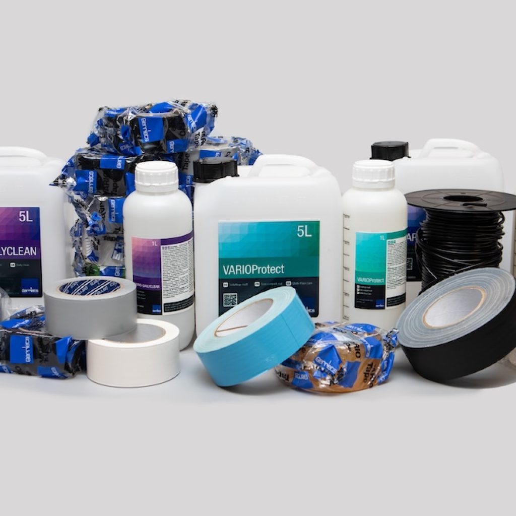 VARIO DailyClean and VARIO Protect. Photo courtesy of Gerriets Dance Floors.
