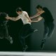 Ballet BC dancers Eduardo Jimenez Cabrera, Orlando Harbutt, Rae Srivastava in 'Obsidian' by Bobbi Jene Smith and Or Schraiber. Photo by Millissa Martin.