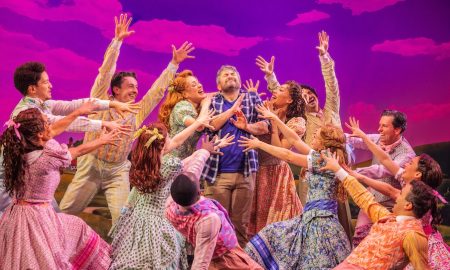 Alex Brightman and the cast of 'Schmigadoon!'. Photo by Matthew Murphy and Evan Zimmerman.