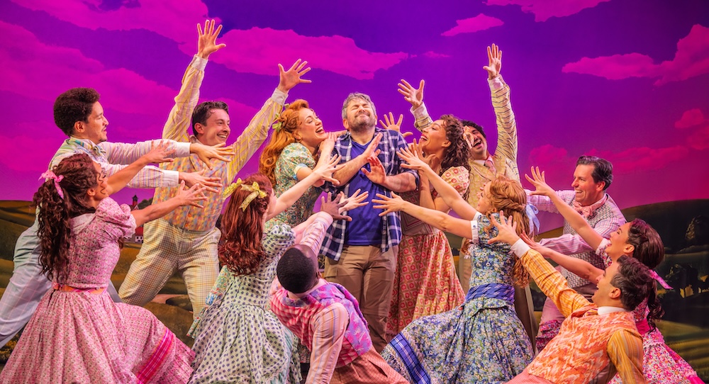 Alex Brightman and the cast of 'Schmigadoon!'. Photo by Matthew Murphy and Evan Zimmerman.